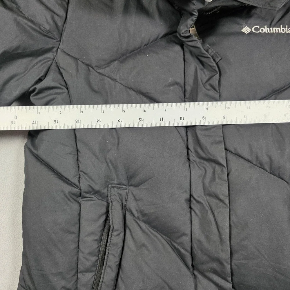 Columbia Puffer Girls Large Black Puffer Parka SG 5479 Solid